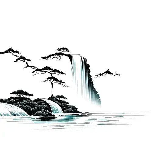 Japanese Waterfall