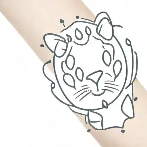 Cat Paw Print Surrounded