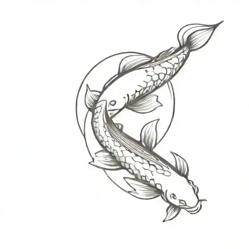 Koi Fish Ying Yang