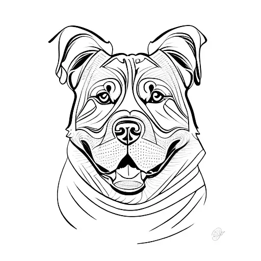 A Majestic Rottweiler Surrounded By A Vibrant Abstract Art Background