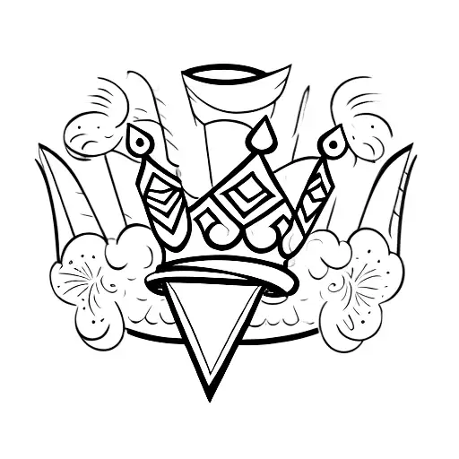 A Paper Plane With A Crown On It