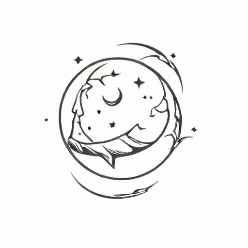 Earthy Crescent Moon