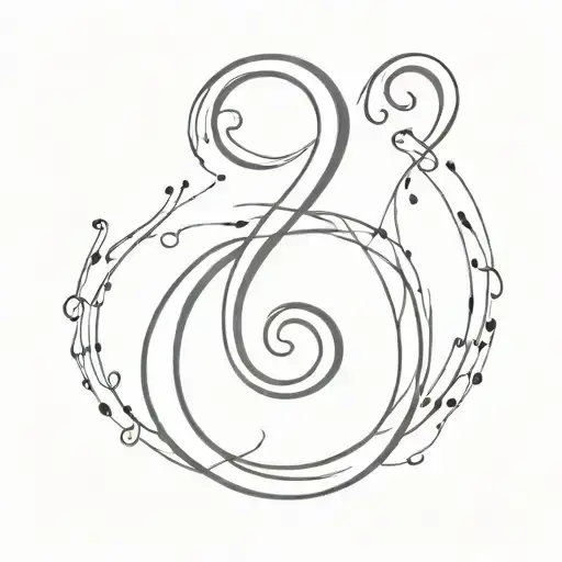 Infinity Symbol Incorporate Music Notes