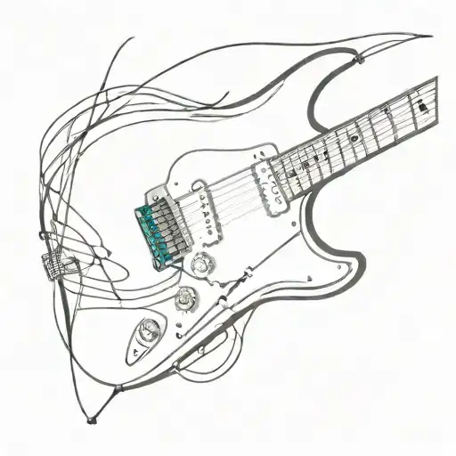 Electric Guitar Head With