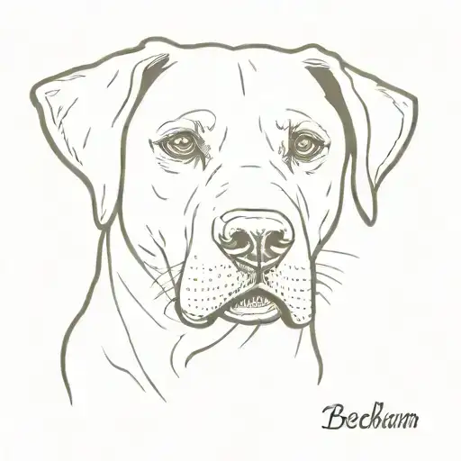 Dog Labrador Name Is Beckham