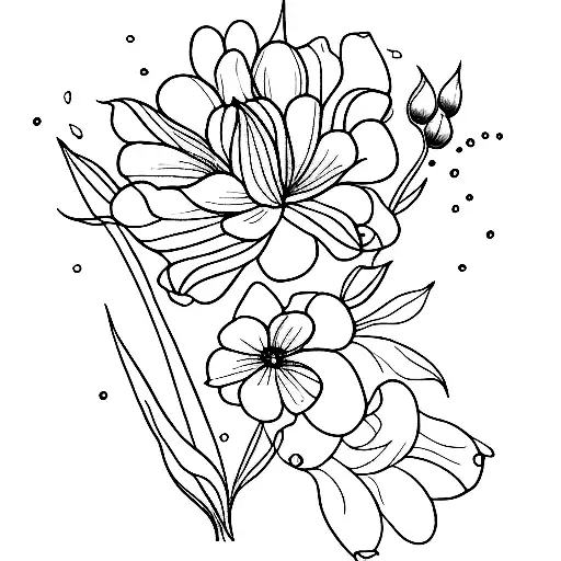 November Birth Flower And Both February Birth Flowers Together