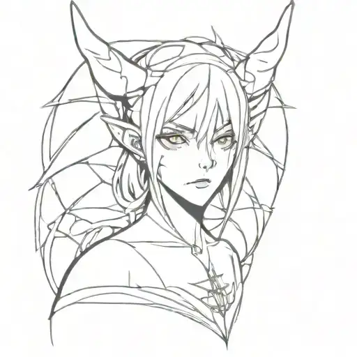 Anime Gothic With Demon