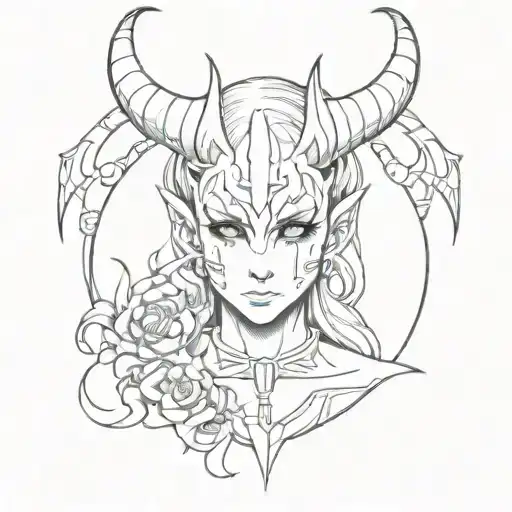 Anime Gothic With Demon