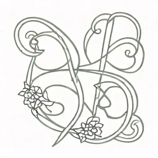 Roman Numerals Outlining Shamrock