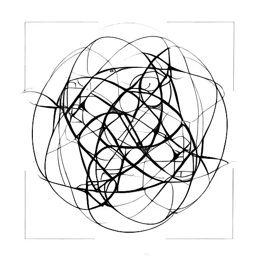 Quantum Entanglement-inspired Abstract Design