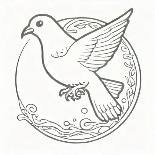 Crying Dove Flying