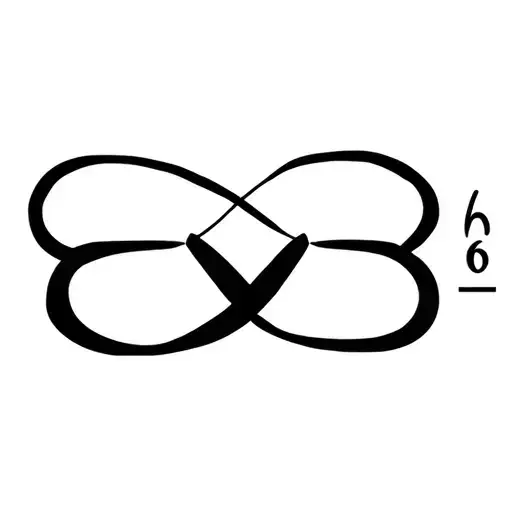 Infinity Symbol Intertwined With A Number 6 And Plane