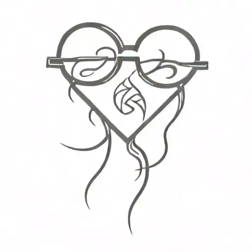 Fireball With Love Heart Glasses