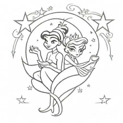 Stars From The Princess And The Frog