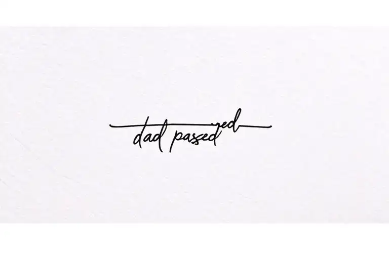 Dad Passed Away