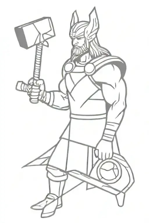 Thor With A Hammer 3D