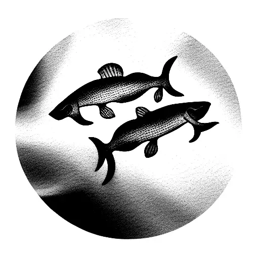 Baracuda And Leo Tattoo Swimming