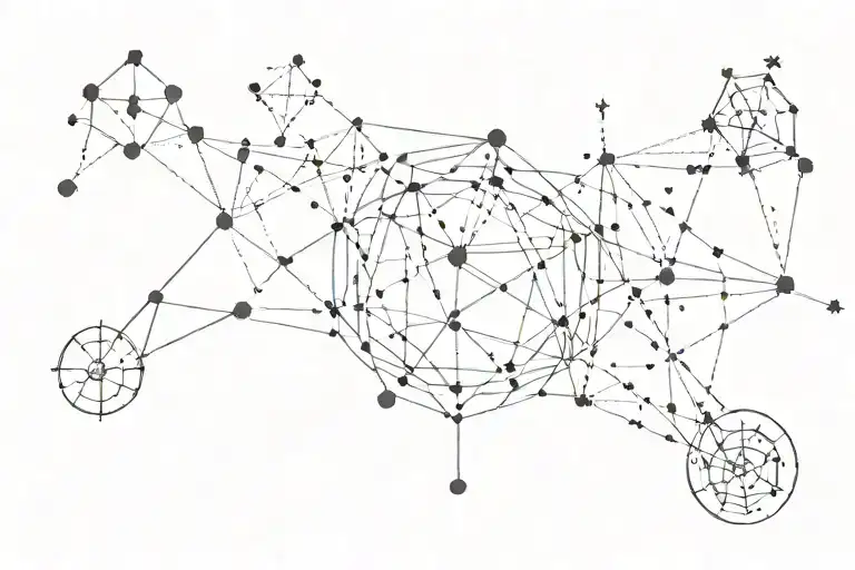Fine Line Gemini Constellation And Taurus Constellation
