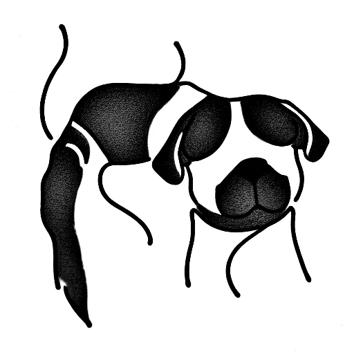 A Brown Boxador Dog Snuggling A Cat