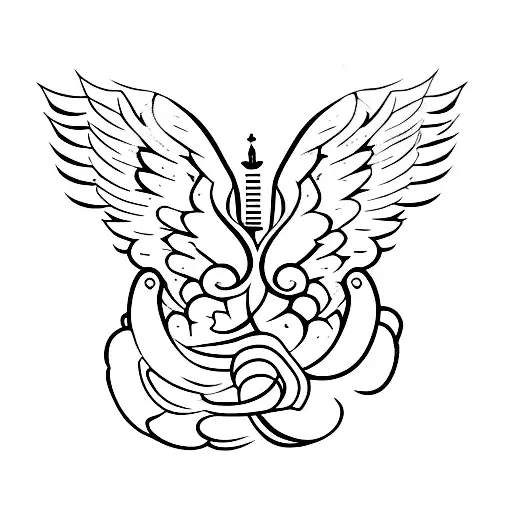 Angel Wings With Dates