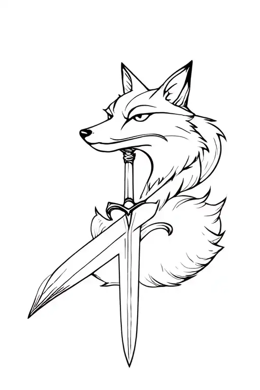 Fox Around A Sword Going