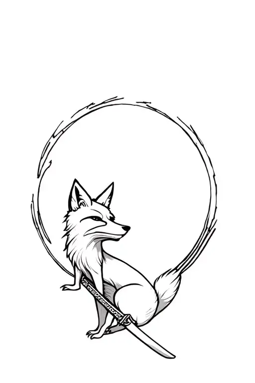 Fox Around A Katana Going Down