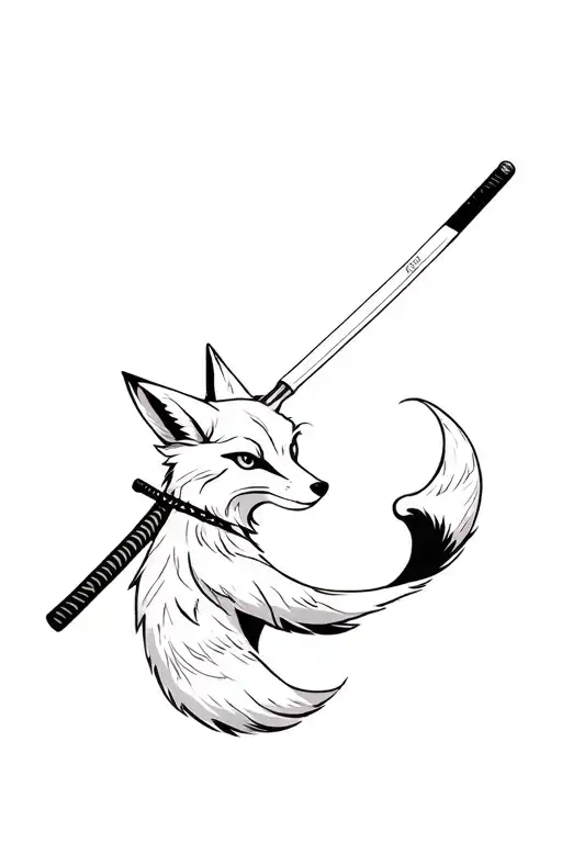 Fox Around A Katana Going Down
