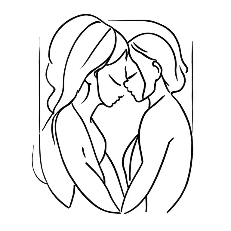 Couple Tattoo Design