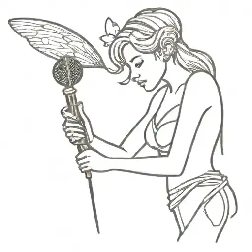 Fairy Holding Microphone