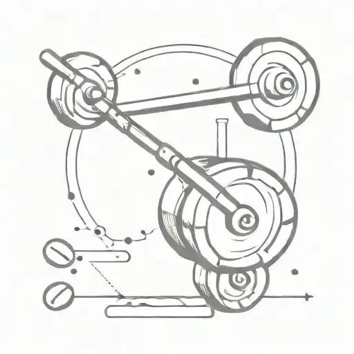 A Minimalist Barbell With Coffee Beans As Weights
