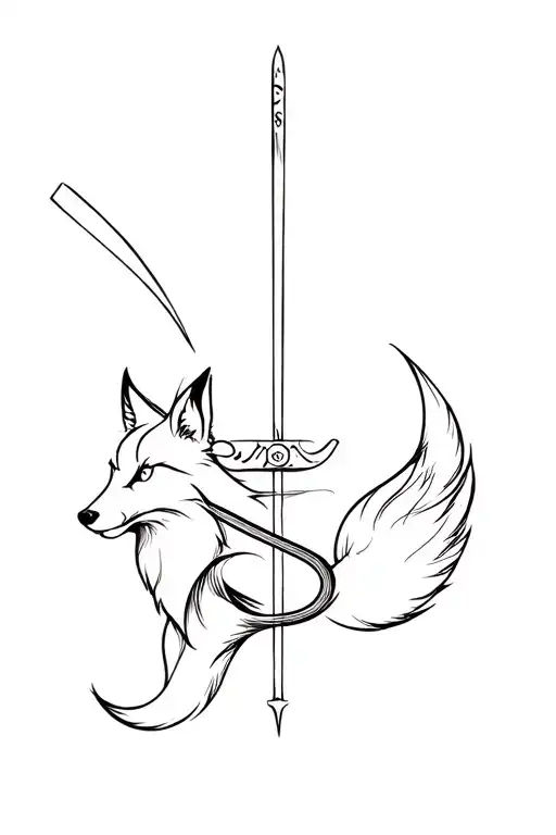 A Katana Being Circumvented By A Fox