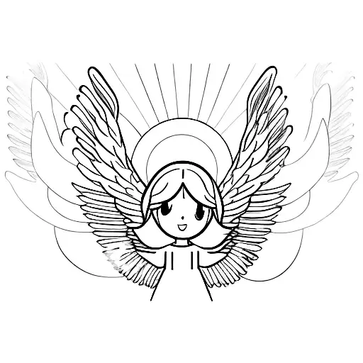 Real Angel Dont Have A Humen Body And Has A Four Wings And Center Of The Wings Has A Eye