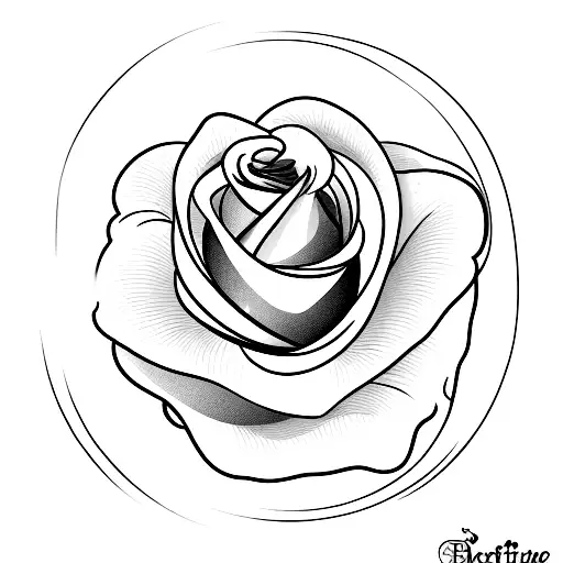A Delicate Rose Blossoming Under A Crescent Moon