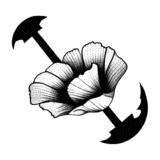 Anchor With California Poppy