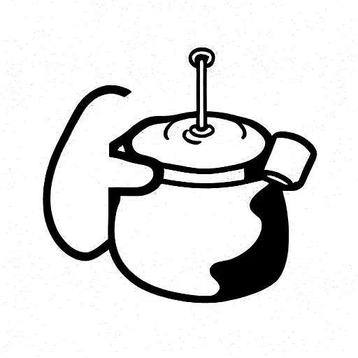 Pooh Bear Honey Pot With Letter S