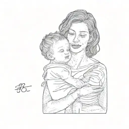 A Woman Holding A Baby