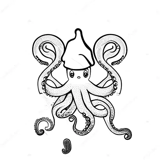 Octopus Chef Minimalistic