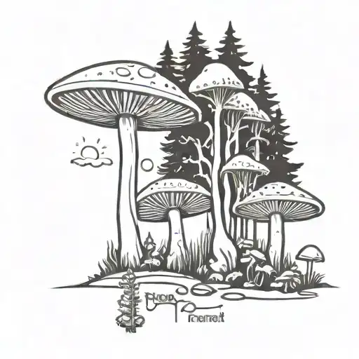 Mushroom Ufo Forest