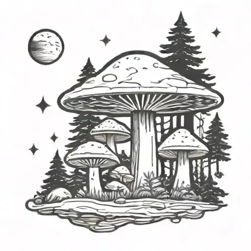 Mushroom Ufo Forest
