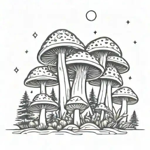 Mushroom Ufo Forest