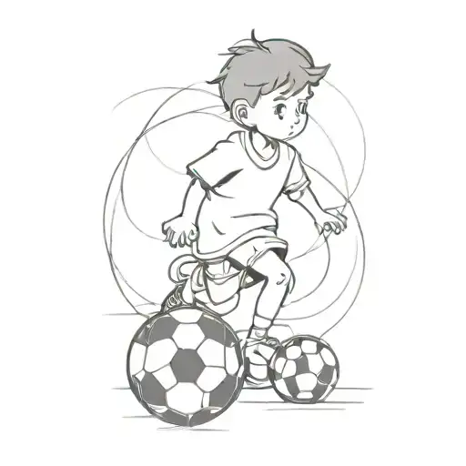 Kid With Soccer Ball