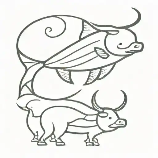 Mixture Of A Fish And A Bull