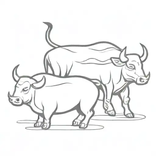 A Mixed Creature Of A Fish And A Bull