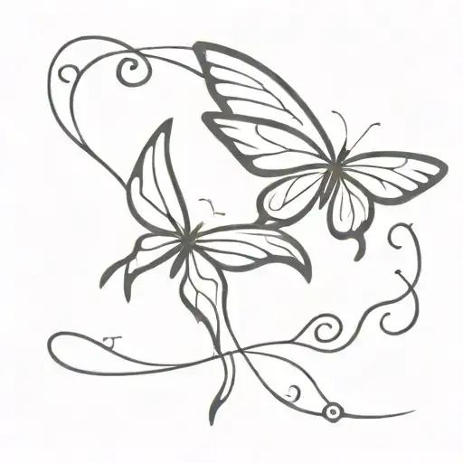 Angel Wings And Butter Fly