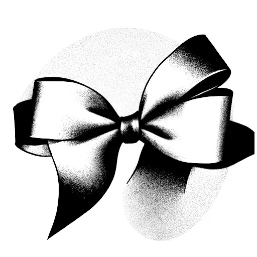 Dainty Bow Made Of Ribbon