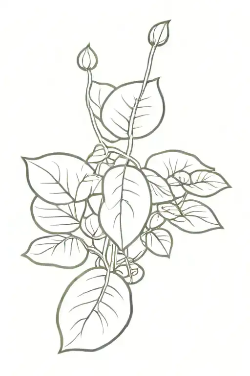 Chinese Money Plant Growing