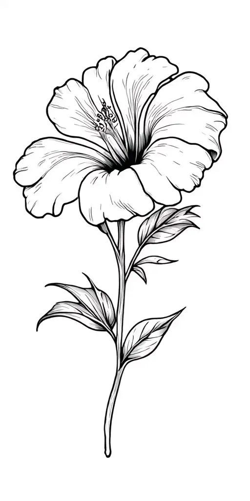 Hibiscus And Lily Flower