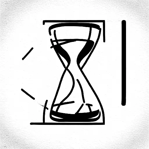 Hourglass With Cracks And Half Empty