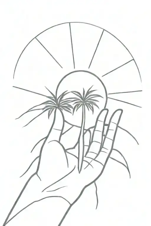 Palm And Sun
