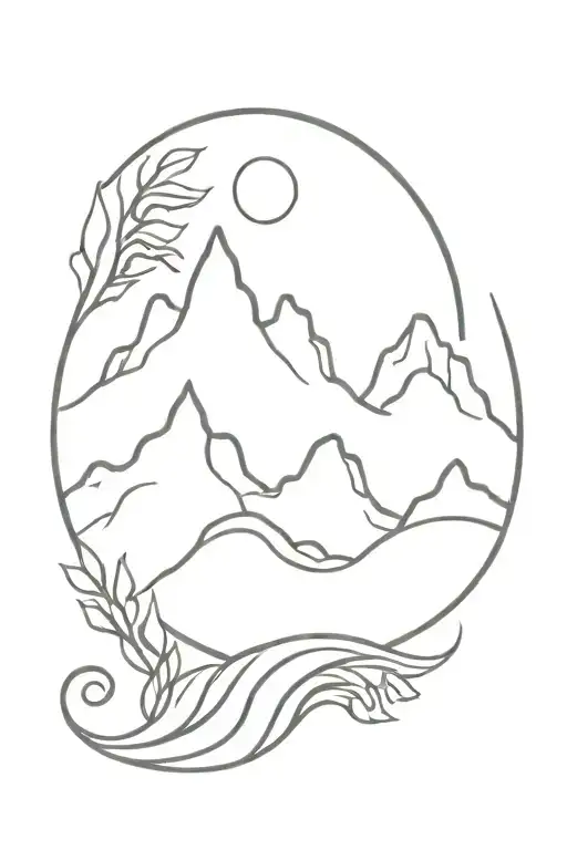 Wave Mountain Sun Rose